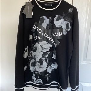Dolce & Gabbana Floral Crew Neck Sweatshirt